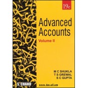 S. Chand's Advanced Accounts Volume II by M. C. Shukla for CA Inter Nov./Dec. 2018 Exam